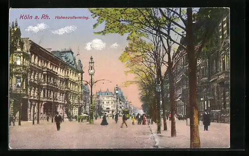 AK Köln-Neustadt, Hohenzollernring-Strasse