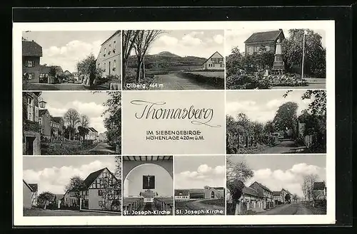 AK Thomasberg im Siebengebirge, St. Joseph-Kirche, Inneres, Denkmal