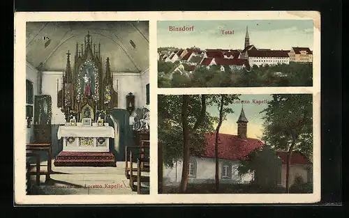 AK Binsdorf, Totalansicht, Loretto Kapelle, Inneres