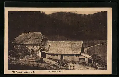 AK St. Andreasberg a. H., Forsthaus Schluft