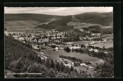 AK Olsberg / Hochsauerland, Totale vom Berg aus gesehen