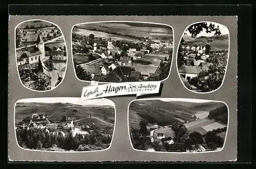 AK Hagen / Sauerland, Teil- und Gesamtansichten, Kirche