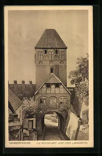 AK Tangermünde, Die Rossfurt von der Landseite
