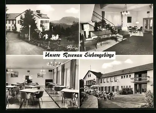 AK Königswinter /Siebengebirge, Bergmanns Erholungswerk e. V. Heim Rosenau, Innenansichten