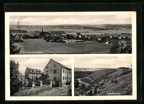 AK Dollendorf /Eifel, Teilansicht, Kloster, Lampertztal