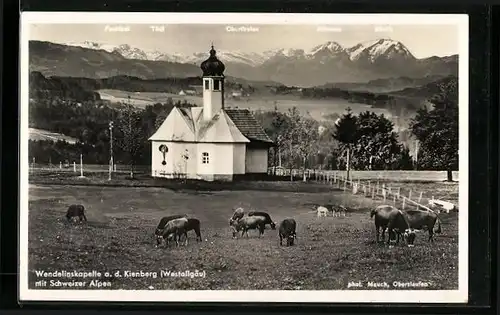 AK Kienberg im Allgäu, an der Wendelinskapelle