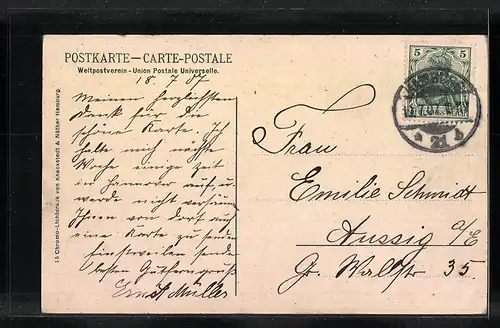 AK Hamburg-Neustadt, Alsterpavillon am Jungfernstieg aus der Vogelschau