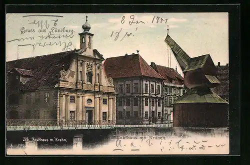 AK Lüneburg, Kaufhaus mit Kranen