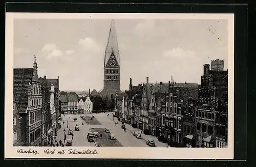 AK Lüneburg, Sand mit Johanniskirche