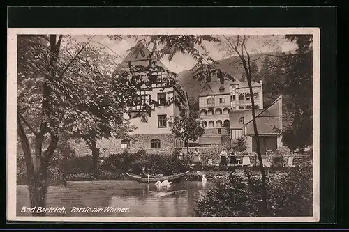 AK Bad Bertrich, Partie am Weiher