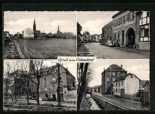 AK Odendorf, Ortsansicht mit Kirche