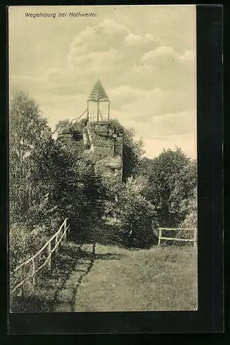 AK Nothweiler, Blick zur Wegelnburg