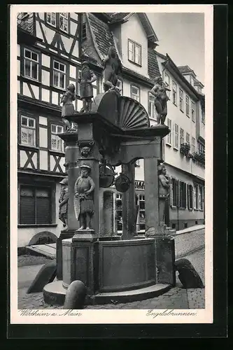 AK Wertheim a. Main, Blick zum Engelsbrunnen