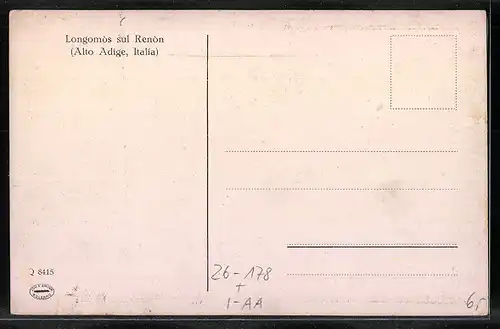 Künstler-AK Rudolf Alfred Höger: Longomòs sul Renòn, Ortspartie mit Flurkreuz und Lämmern