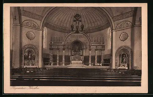 AK München, Inneres der Rupertus-Kirche