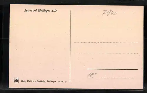 AK Bussen, Gesamtansicht mit Bergkirche