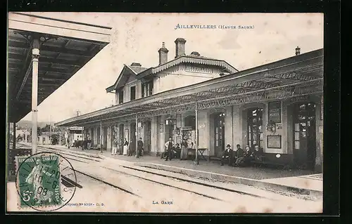 AK Aillevillers, La Gare