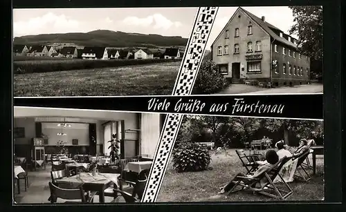 AK Fürstenau, Gasthaus Zur Erholung, Panorama