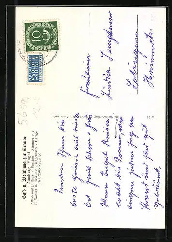 AK Leutesdorf a. Rhein, Gast- und Weinhaus zur Traube