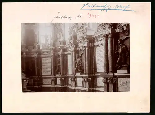 Fotografie Brück & Sohn Meissen, Ansicht Freiberg i. Sa., Blick in die Fürstengruft im Dom