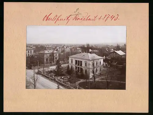 Fotografie Brück & Sohn Meissen, Ansicht Radebeul-Oberlössnitz, Leipziger Strasse / Kaiser Friedrich Allee, Villen