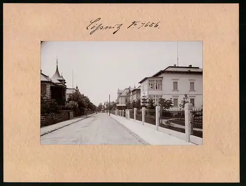Fotografie Brück & Sohn Meissen, Ansicht Radebeul, Blick in die Goethestrasse mit Wohnhäusern Villen