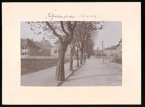 Fotografie Brück & Sohn Meissen, Ansicht Kötzschenbroda, Radebeul, Blick in die Allee- und Lamsbachstrasse, Wohnhäuser