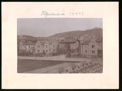 Fotografie Brück & Sohn Meissen, Ansicht Kötzschenbroda, Grenzstrasse mit Villa Johann Heinrich Winkler