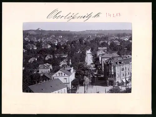 Fotografie Brück & Sohn Meissen, Ansicht Radebeul-Oberlössnitz, Ortspartie mit Strassenpartie, Geschäft C. F. Klippstein
