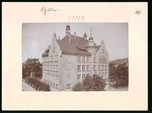 Fotografie Brück & Sohn Meissen, Ansicht Kötzschenbroda, Blick auf die Schule