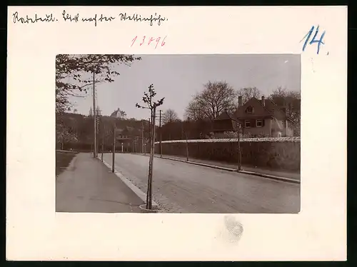 Fotografie Brück & Sohn Meissen, Ansicht Radebeul, Strassenpartie mit Villa Hagensch, Fiedlerhaus und zum Kurhaus Wettin