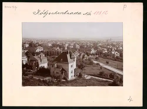 Fotografie Brück & Sohn Meissen, Ansicht Kötzschenbroda, Blick auf die Villen im Ortsteil