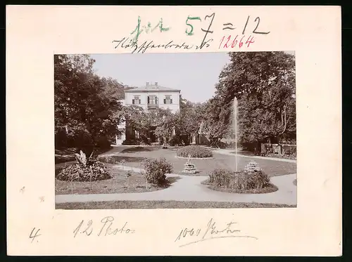 Fotografie Brück & Sohn Meissen, Ansicht Kötzschenbroda, Blick auf Villa Monrepos mit Parkanlage