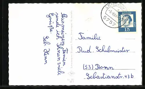 AK Lendringsen / Sauerland, Teil- und Gesamtansichten, Wappen