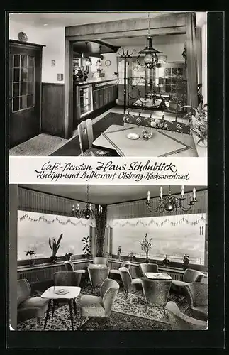 AK Olsberg / Hochsauerland, Café-Pension Haus Schönblick