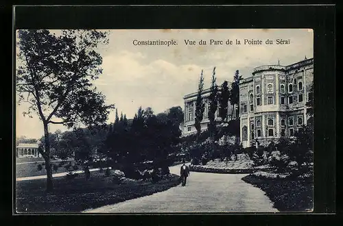 AK Constantinople, Vue du Parc de la Pointe du Sérai