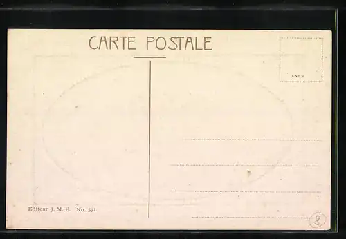 Präge-AK Constantinople, Vue de Péra et de Galata, Passepartout