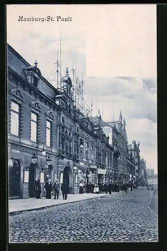 AK Hamburg-St. Pauli, Reeperbahn am Panoptikum