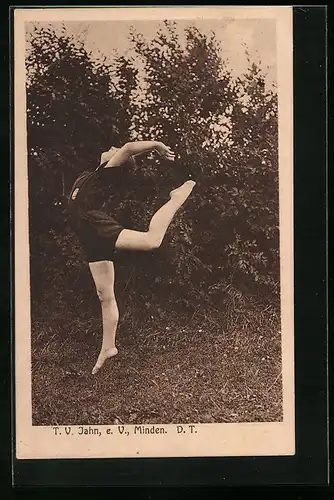 AK Minden, Turner des TV Jahn e.V., Rheinlandfahrt 1925