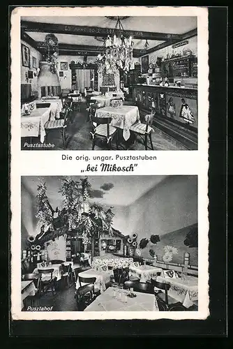 AK Berlin, Ungarisches Restaurant bei Mikosch, Kurfürstendamm 167 /168