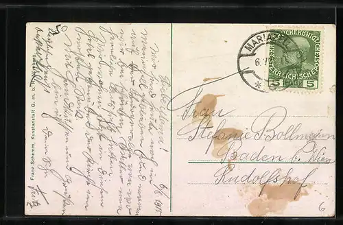 AK Mariazell, Hotel Laufenstein mit Auto-Garage