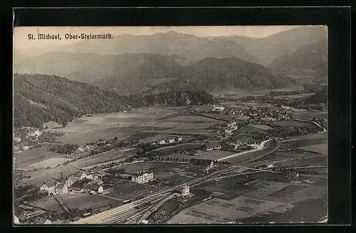 AK St. Michael, Ortsansicht aus der Vogelschau