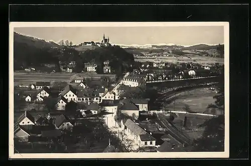 AK Judendorf, Ortsansicht aus der Vogelschau mit Strassengel