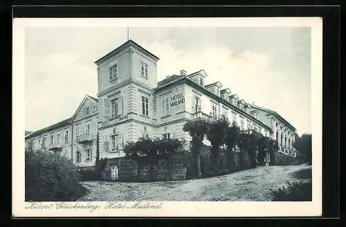AK Gleichenberg, Blick zum Hotel Mailand