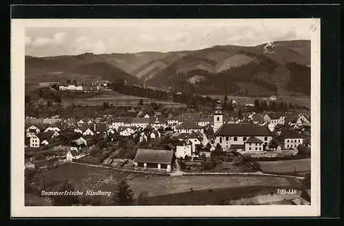 AK Kindberg, Totalansicht mit Kirche
