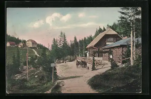 AK Semmering, Sonnwendstein, Friedrich Schüler Alpenhaus und Lindners Gastwirtschaft