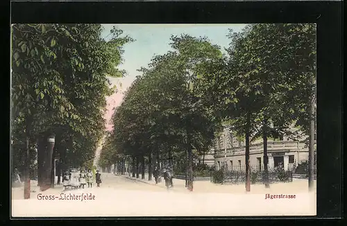 AK Berlin-Gross-Lichterfelde, Partie in der Jägerstrasse