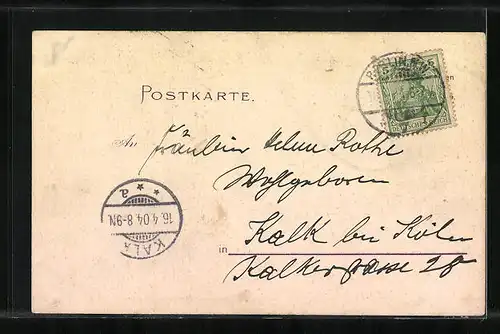 Lithographie Berlin, Gasthaus Franciskaner, Bogen 3, Innenansicht