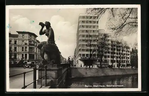 AK Berlin, Shell-Haus und Geschäfte in der Bendlerstrasse