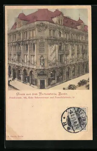 AK Berlin, Gasthaus Pschorrbräu, Friedrichstrasse 165